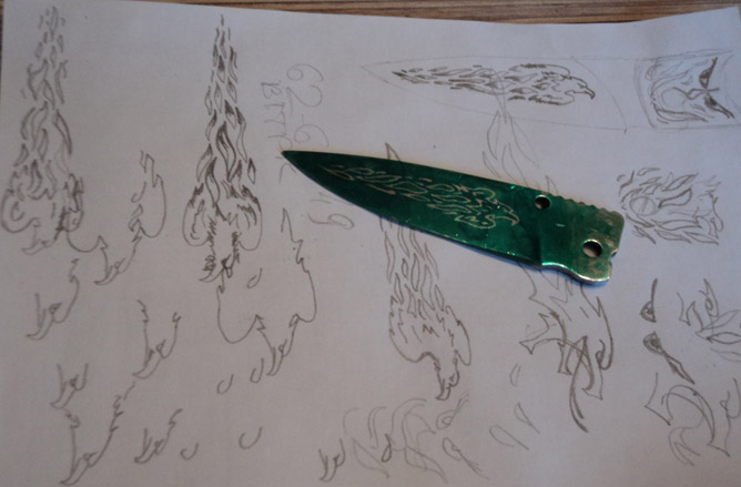 Рисунок для ножа ВАП